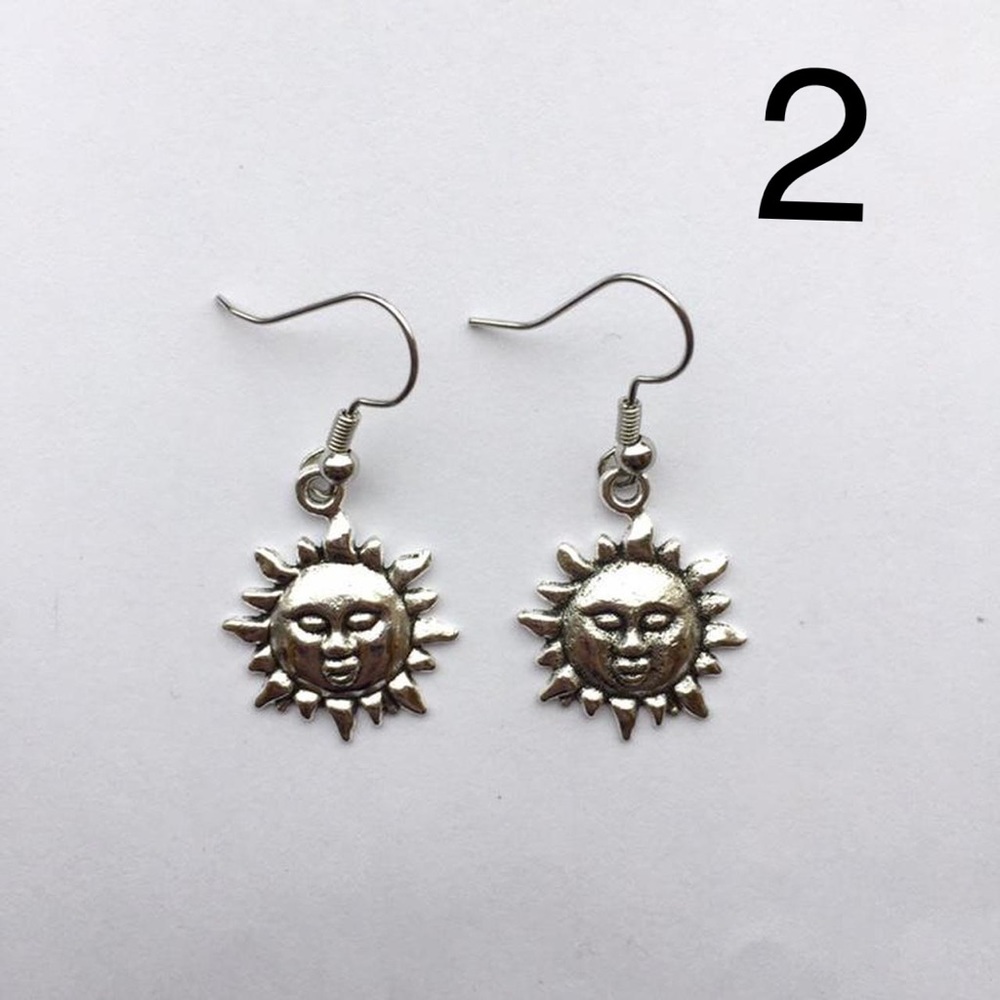 SUN EARRINGS - Picture 3 of 10